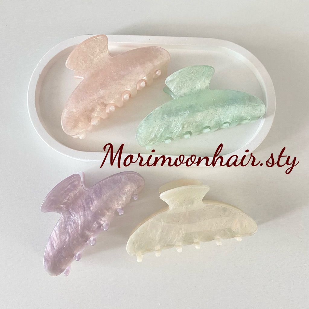 พร้อมส่งจากไทย🧸➿กิ๊บงับทรงเบสิค กิ๊บติดชื่อ มีกริตเตอร์วิ้ง (ขนาด 8cm)➿💗