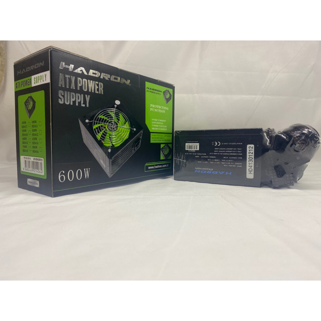 HADRON 600W พาวเวอร์ซัพพลาย 80PLUS Bronze สำหรับคอมพิวเตอร์ เดสก์ท็อป กำลังไฟสูงสุด 700W