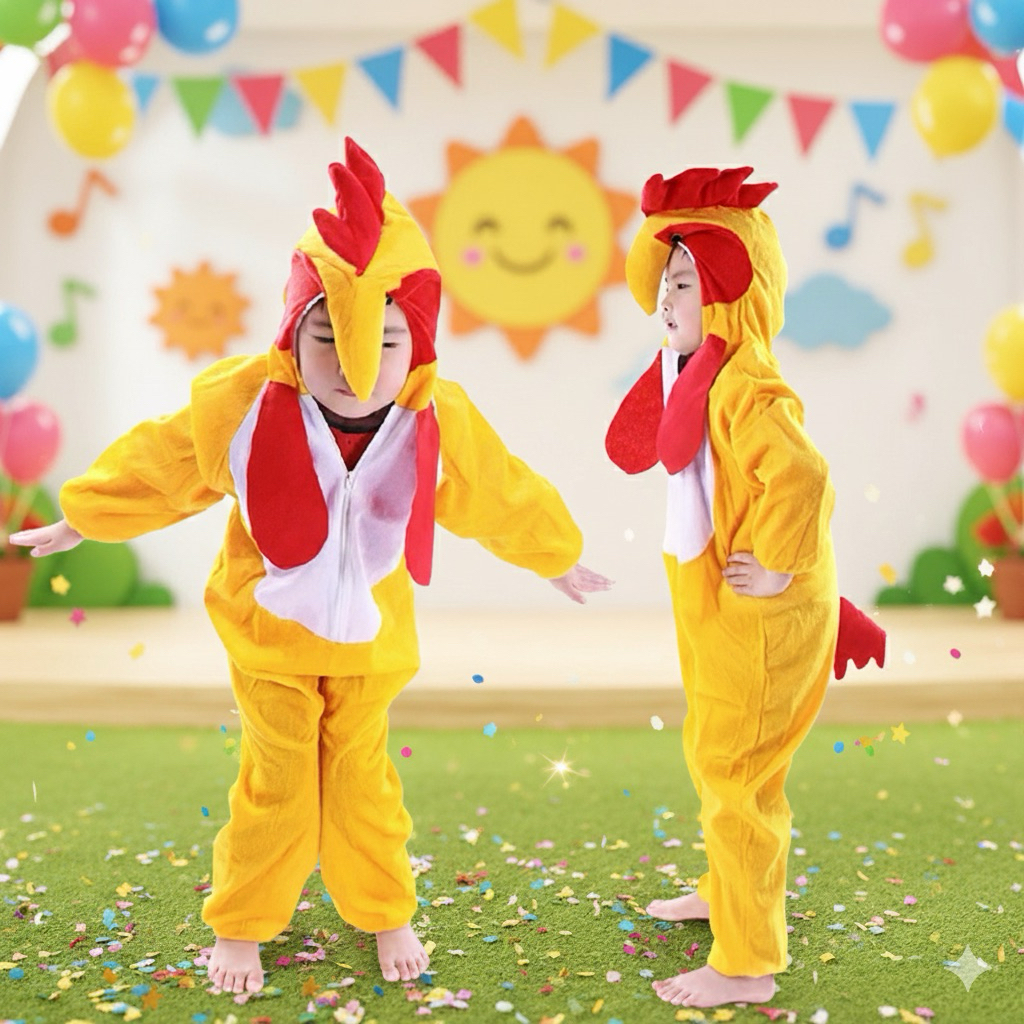 mascotfancyshop - ชุดแฟนซี การแสดง ไก่ เด็ก (chicken costume for kids)🐥 / รุ่นนี้ผ้าจะไม่หนานะคะ