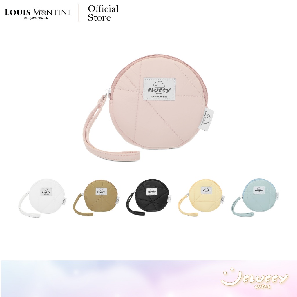 Louis Montini (Fluffy) กระเป๋าอเนกประสงค์ กระเป๋าใส่เหรียญ กระเป๋าฟองน้ำนุ่มนิ่ม FFB09
