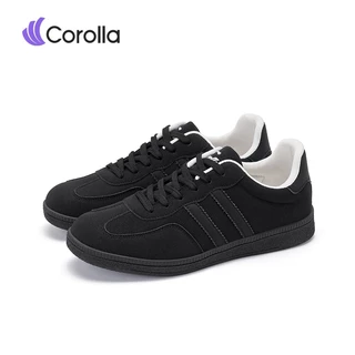 【รองเท้าทำงาน】Corolla Work Shoes รองเท้าผ้าใบลำลองสีดำล้วน สีสุภาพ สำหรับผู้หญิง ดูดซับแรงกระแทก ต้านเชื้อแบคทีเรีย