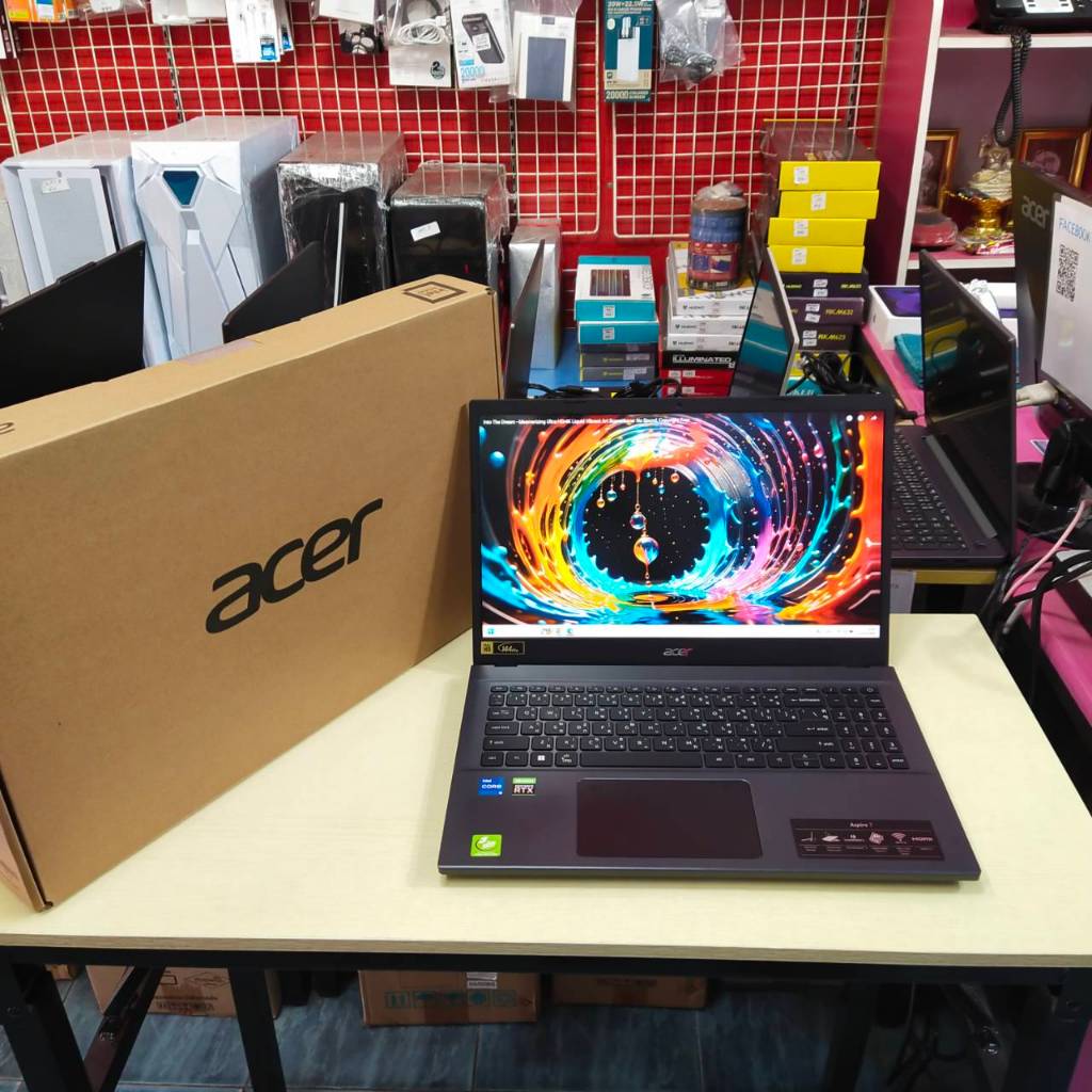 ACER ASPIRE 7 A715-51G-51HN สภาพเครื่อง 90% (ประกันศูนย์ Onsite 31/05/2026)