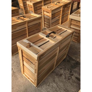 กล่องใส่ไก่ชนไม้สักแท้แข็งแรงทนทานราคาถูก