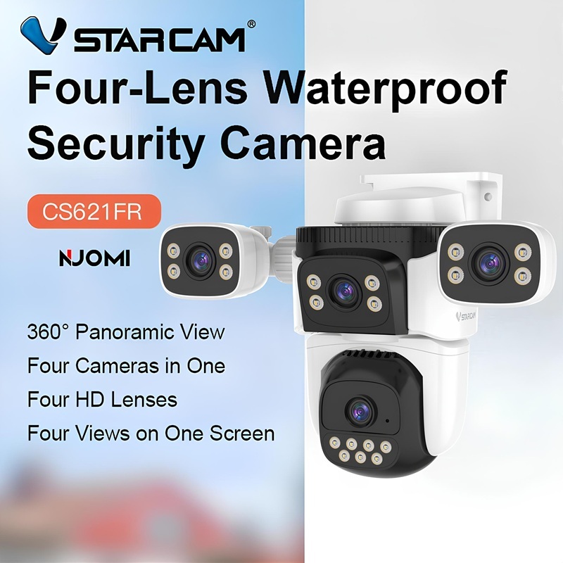 VSTARCAM CG621FR 4G LTE SIM / CS621FR WiFi FHD 1080P 2MP x 4 เลนส์กล้อง กล้องวงจรปิดใส่ซิม iP Camera