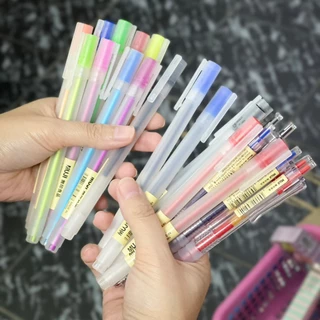 🔥แพค 10ชิ้น🔥ปากกา MUJI MADE IN JAPAN ปากกาเจลลูกลื่นแบบกดมูจิ✅พร้อมส่ง ปากกาเจลสไตล์ญี่ปุ่น