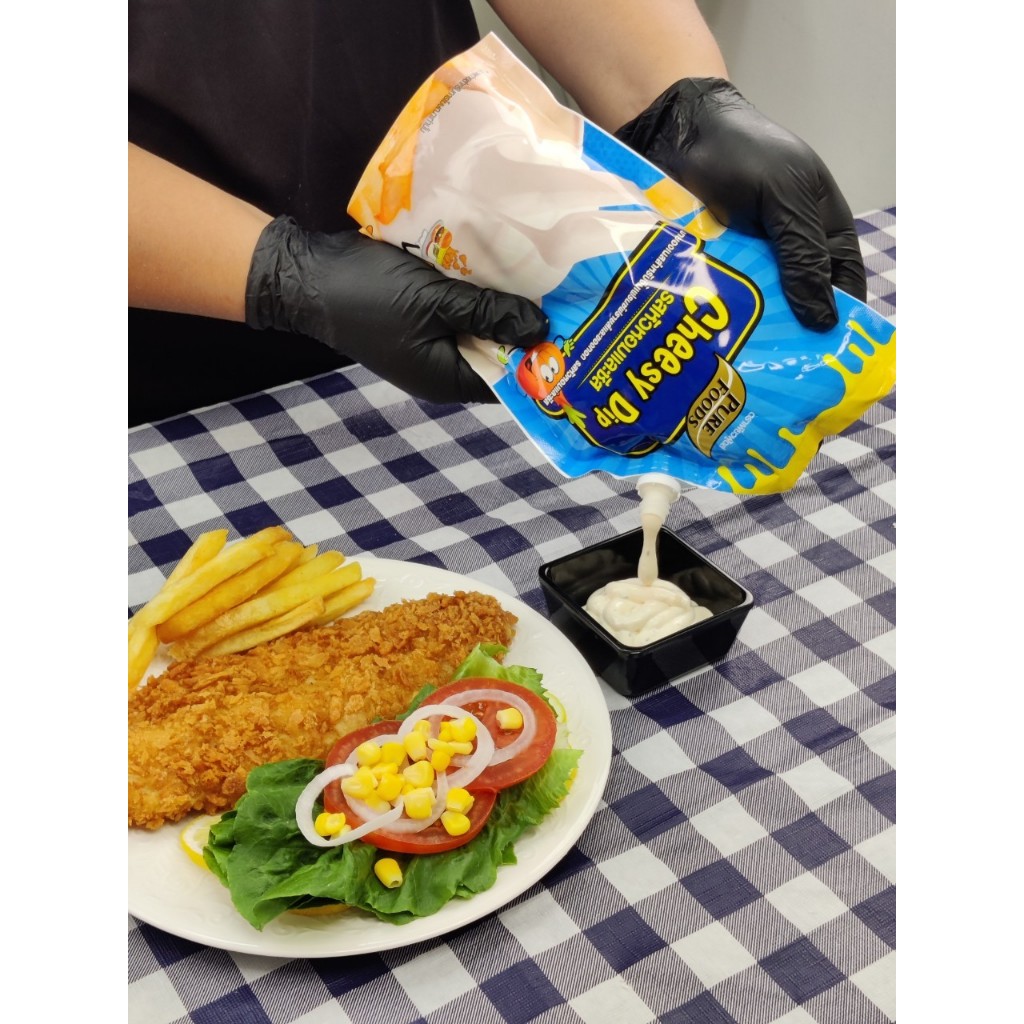 [ยกลัง 10ถุง] ชีสดิปหัวหอม 920กรัม ตรา เพียวฟู้ดส์ ซอสซาวครีม สินค้ามีฮาลาล ซาวครีมซอส ซอสหัวหอม