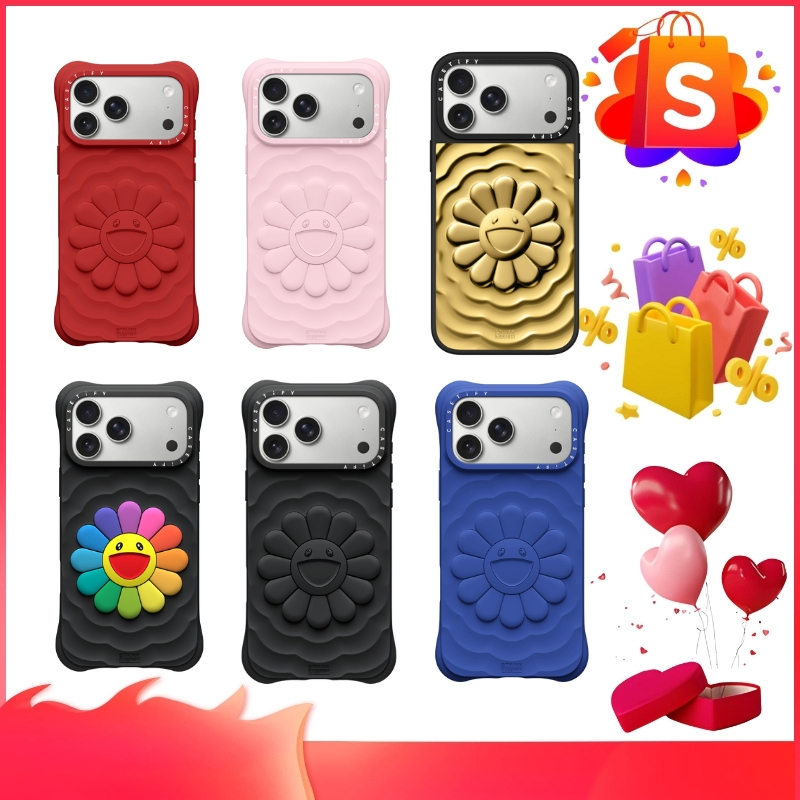 CASETIFY  TAKASHI MURAKAMI x CASETiFY: FLOWERS BLOOM ซองมือถือ(ของแท้ 100%)