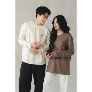 MeMo™ | Essential | เสื้อเรียบพรีเมียม ผ้าหนานุ่ม ปักโลโก้ The Fox ทรง Unisex Relaxed fit
