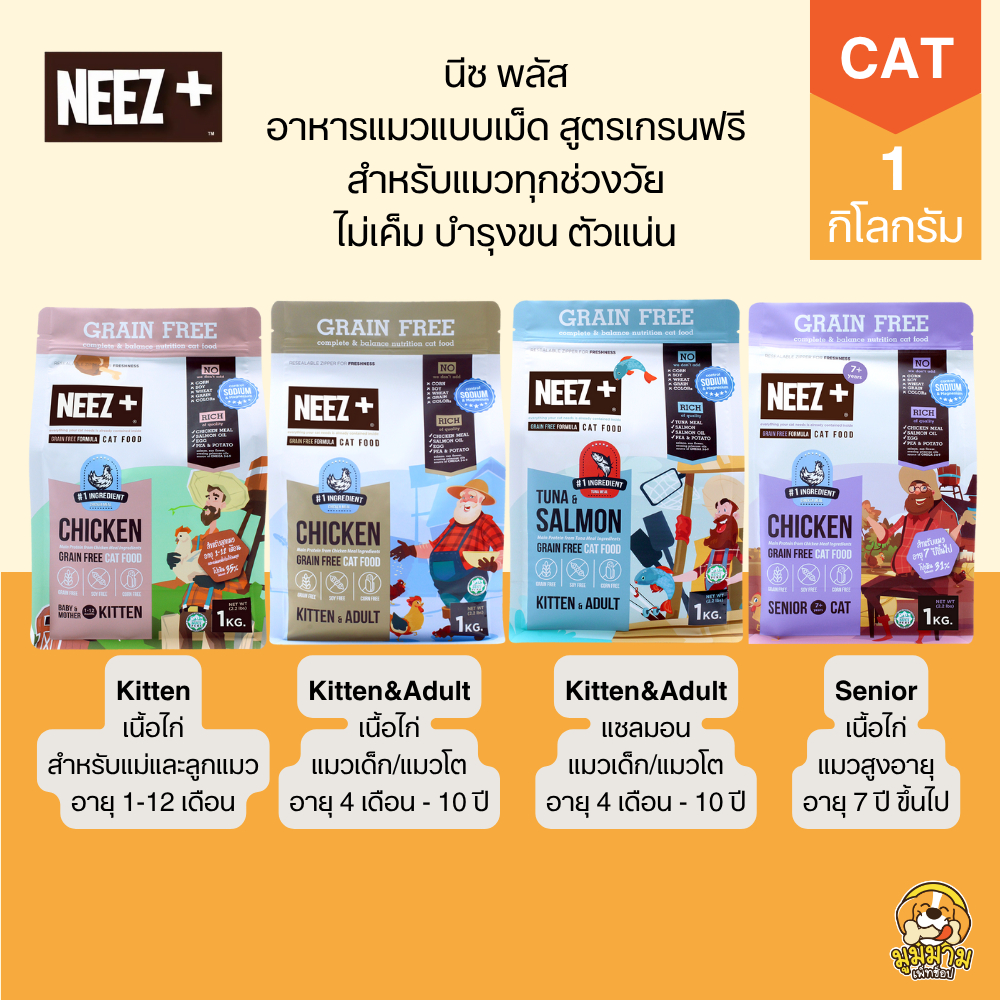 Neez สูตรลูกแมว ถูกที่สุด พร้อมโปรโมชั่น ก.พ. 2026 | BigGoเช็คราคาง่ายๆ
