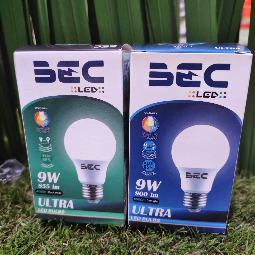 BEC หลอดไฟ BLUB A60  9W รุ่น ULTRA แสง 4000K / แสง 6500K