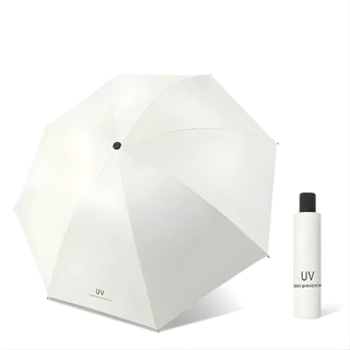 Kaideel ร่มกันUV ร่มพับ 3 ตอน น้ำหนักเบา ขนาดพกพาร่มพับ 26 cm. กันแสง UV กันฝน สะดวกในการพกพา