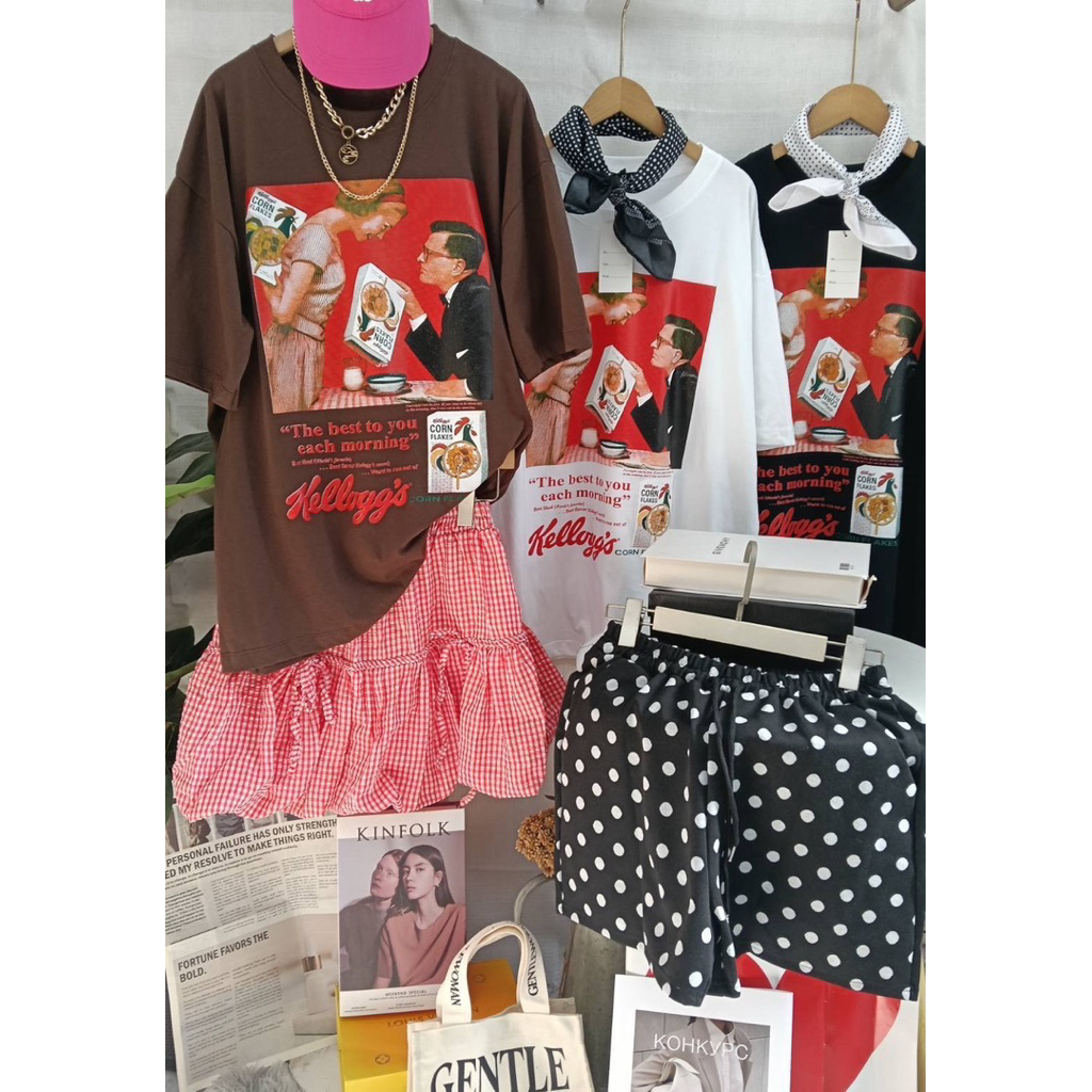 SIS.ON | พร้อมส่ง Oversize เสื้อยืดโอเวอร์ไซส์ No.23 (คอนเฟลก)