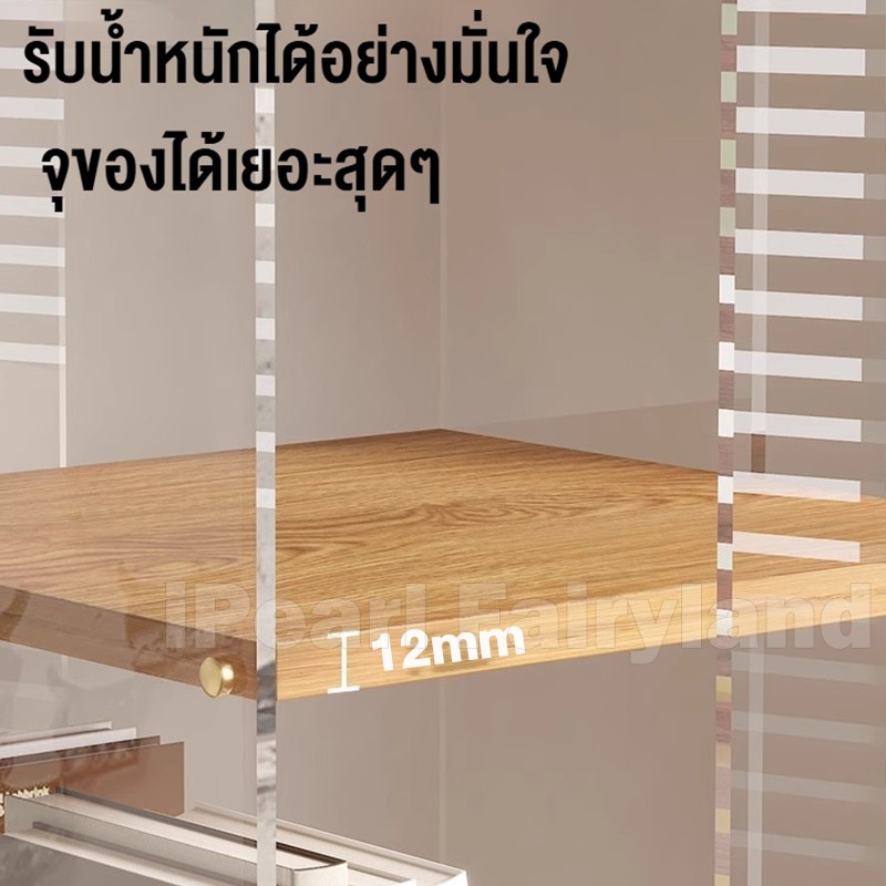 iF ตู้โชว์ อะคริลิค หลายชั้น ตู้โมเดล จอแสดงผล 4 ด้าน การหมุน 360 ° ติดตั้งง่าย แผ่นไม้เนื้อแข็ง - รูปที่ 4