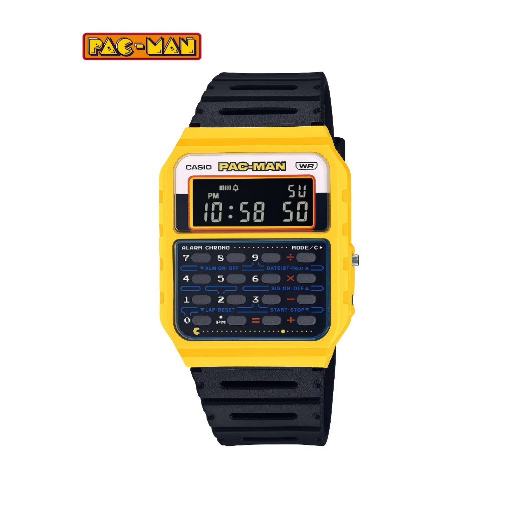 Casio นาฬิกาข้อมือ Unisex รุ่น CA-53WPC-1BDR PAC-MAN Watch Quartz ( ระบบถ่าน )