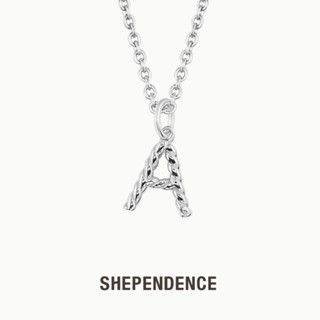 SHEPENDENCE สร้อยคอจี้ตัวอักษร Alphabet สีเงิน S925 มินิมอล
