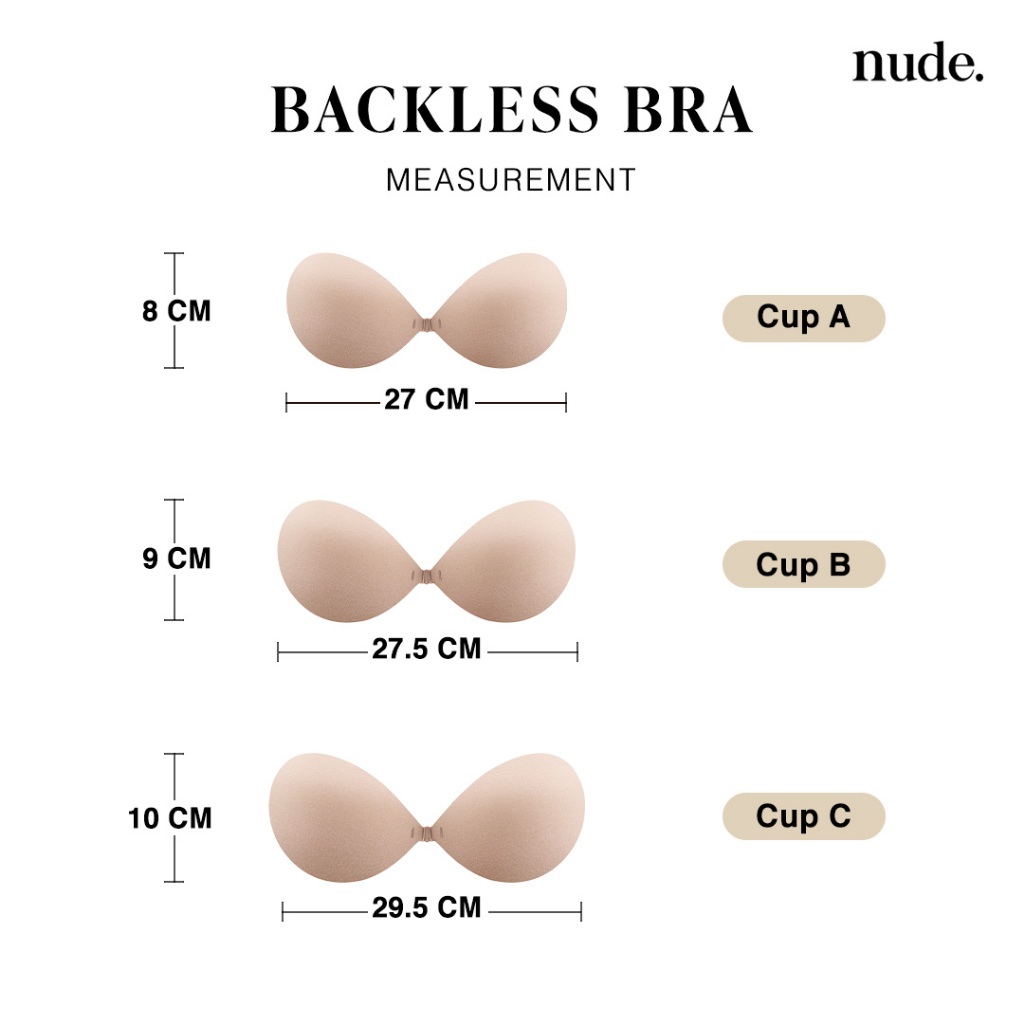 nude. – บราปีกนก BACKLESS กาวกันเหงื่อ ใช้ได้ถึง 30 ครั้ง เสื้อในดันนม เสื้อในดันทรง ราคา ถูกที่สุด ดีลบีเคเค แกลเลอรีภาพที่ 9