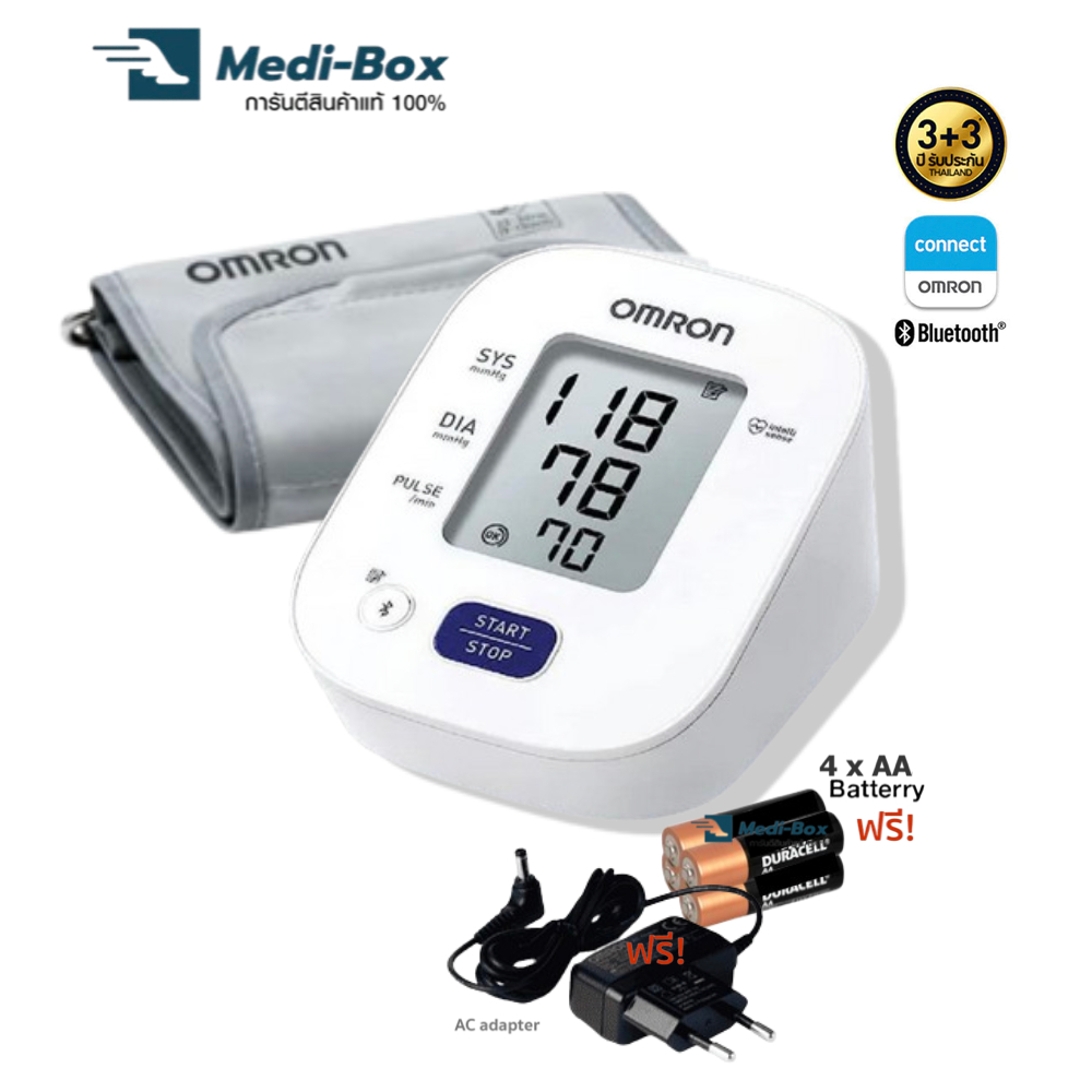 Omron Blood Pressure Monitor HEM-7142T1 เครื่องวัดความดันโลหิตอัตโนมัติ รุ่น HEM7142T1 รับประกันศูนย