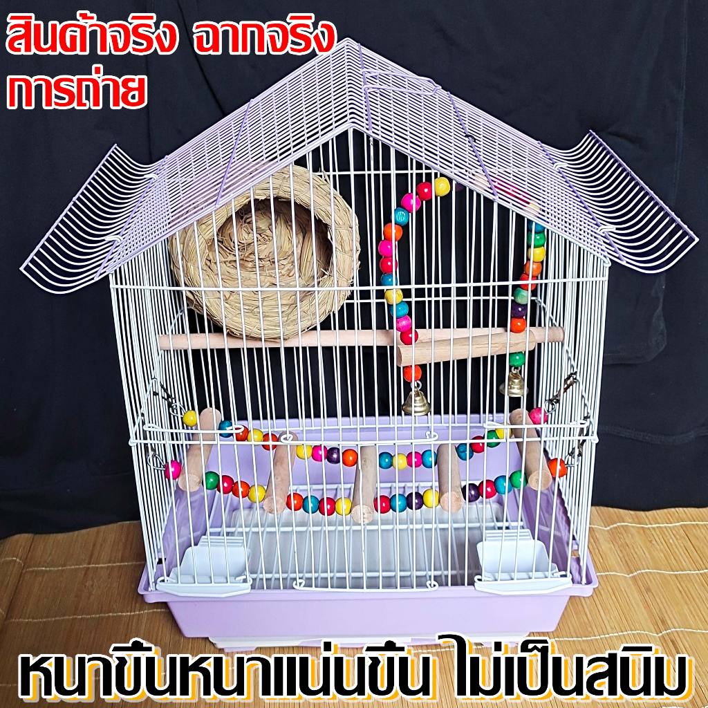 【พับได้ ถูกที่สุดในออนไลน์】Cage กรงนก ลวดหนา กรงสัตว์เลี้ยง กรงชูก้า กรงกระรอก พกพาสะดวก กรงนกแก้ว กรงนกขนาดใหญ่