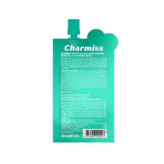 ( คุชชั่นซองเขียว) Charmiss Matte All Day Acne Cushion Spf50 Pa++++ ชาร์มิส แมทท์ ออล เดย์ แอคเน่ คุชชั่น ขนาด 5 กรัม