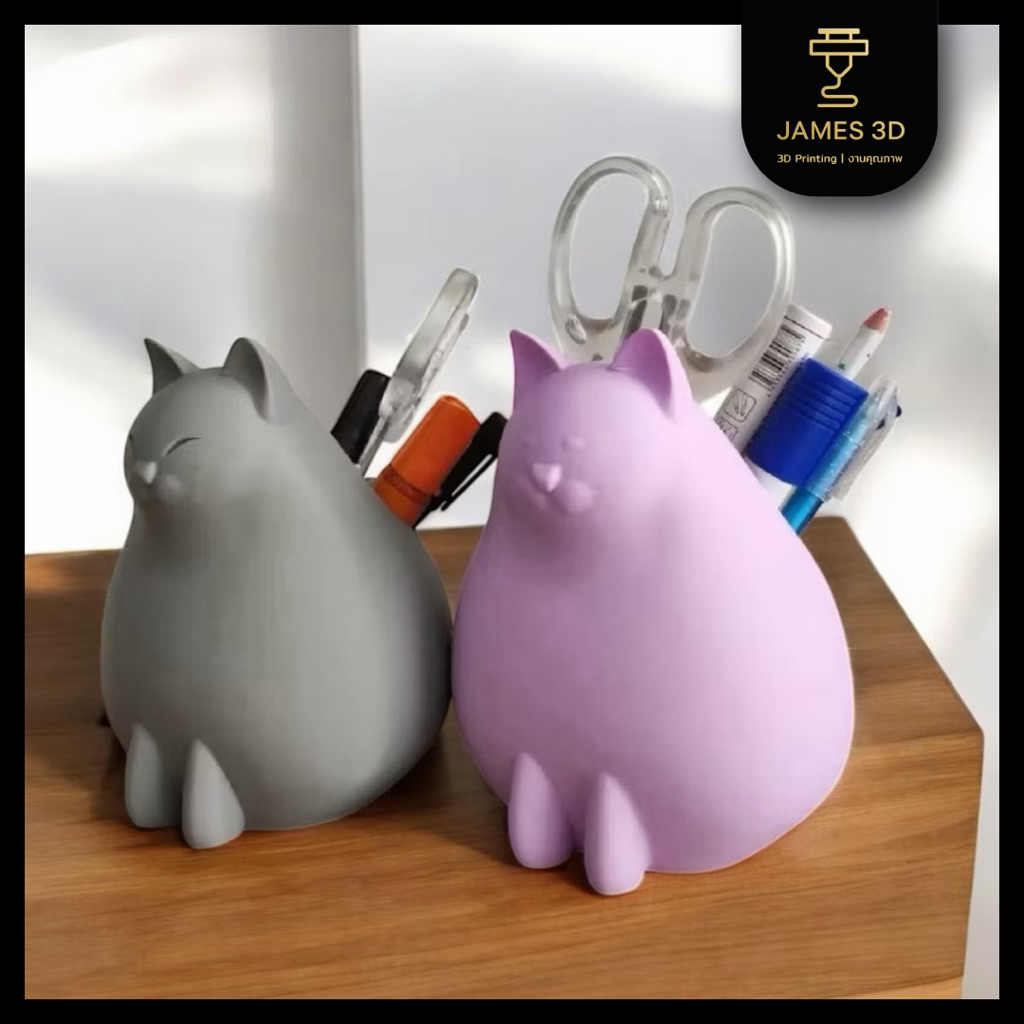 ที่ใส่ปากการูปแมว ที่เก็บปากกา แมว Cat Pen Holder