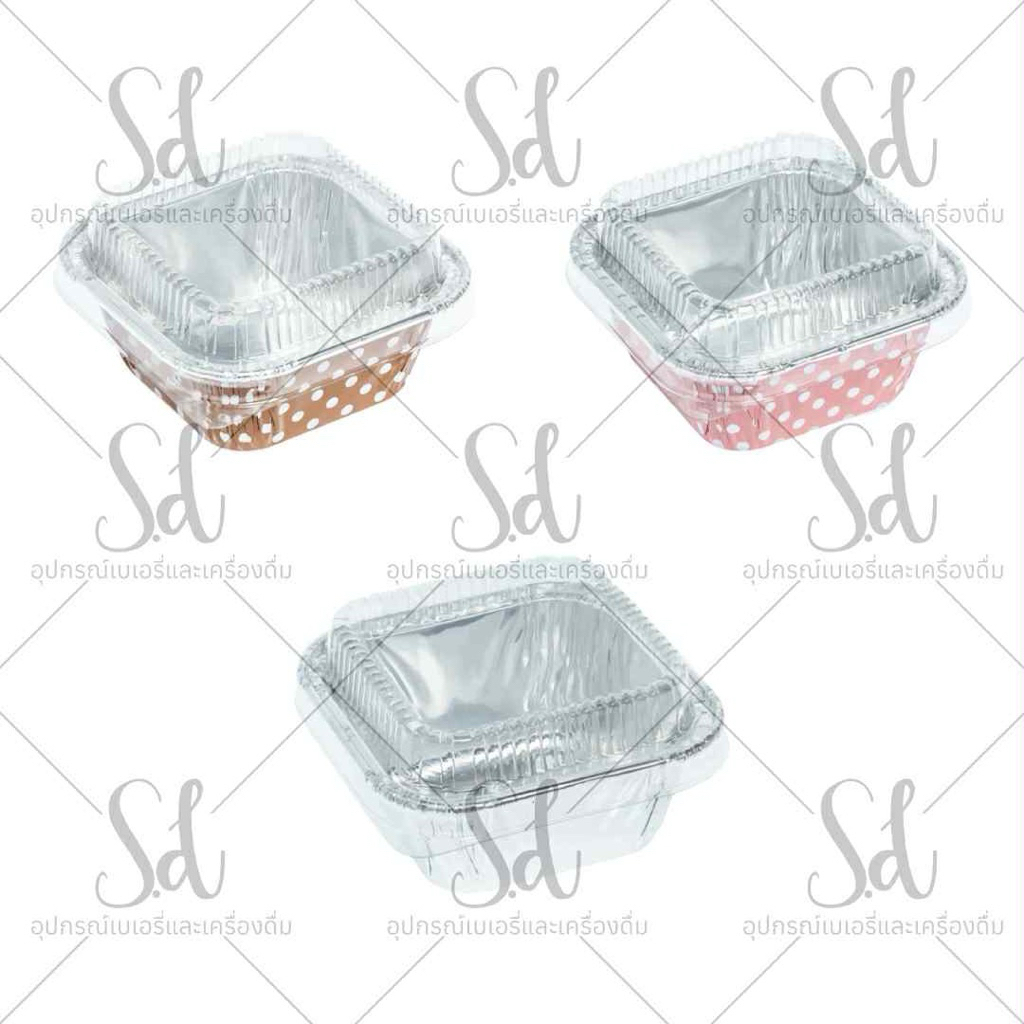 S&S ฟอยล์ 4001 สีเงิน|น้ำตาลจุด|ชมพูจุด แพ็ค 10 ใบ (90 มล.)