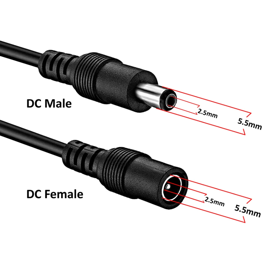 ส่งจากไทย ถ่ายจากสินค้าจริง สายต่อเพิ่มความยาว แจ๊ค DC หัวงอ 5.5×2.5 mm. ผู้/เมีย ยาว 1.5เมตร  (22AWG) ราคา ถูกที่สุด ดีลบีเคเค แกลเลอรีภาพที่ 4