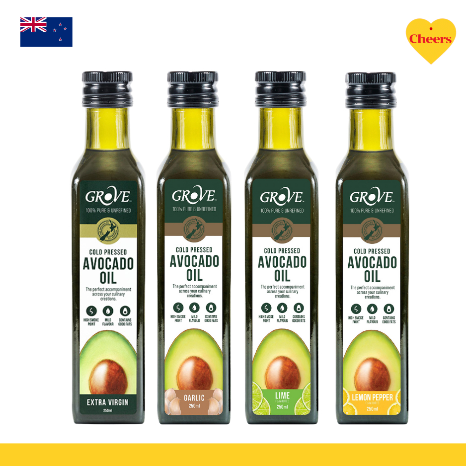 Grove Avocado Oil l น้ำมันอะโวคาโดสกัดเย็น นำเข้าจาก นิวซีแลนด์ 250ml.