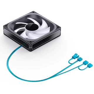 ส่งทันที พัดลม ซ่อนสาย ไฟ8ตำแหน่ง+ ดำ ขาว LK Jonsbo ZB-120 240 360 ZA 140 mm pwm argb fan MediaZShop