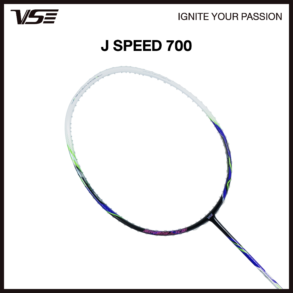 VS ไม้แบดมินตัน รุ่น J SPEED 700 แถมกริปคละสี+เอ็น+ซอง *ขึ้นเอ็น กรุณากดที่ตัวเลือกขึ้นเอ็นเท่านั้น*
