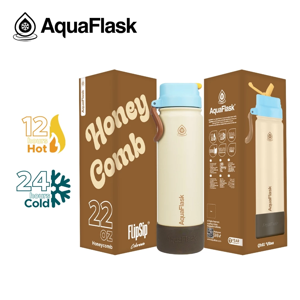 ฝาใหม่! AquaFlask Colorwave FlipSip Collection (14/18/22/40oz) กระบอกน้ำเก็บความเย็น กระติกน้ำสแตนเลส thumbnail 8