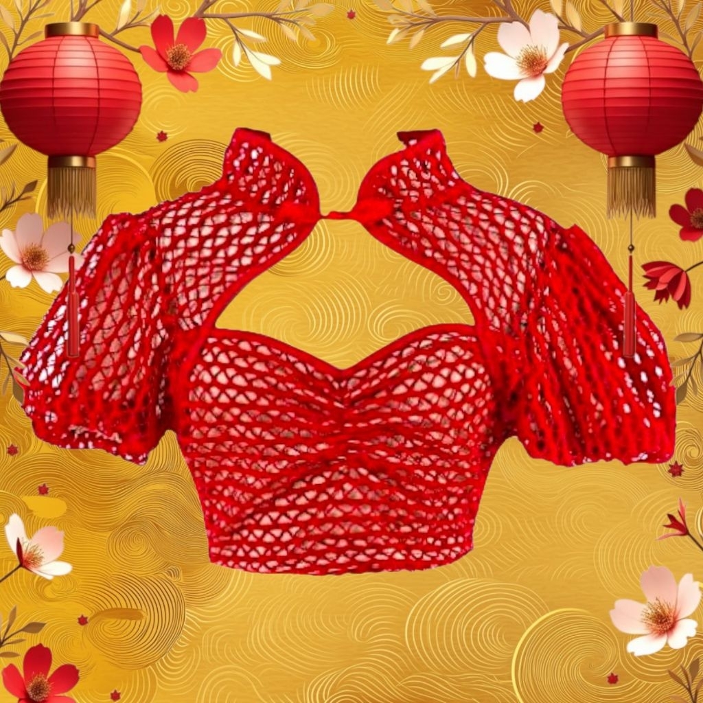 เสื้อครอปคอจีนแบรนด์ Ontop(แบรนด์แท้100%)347