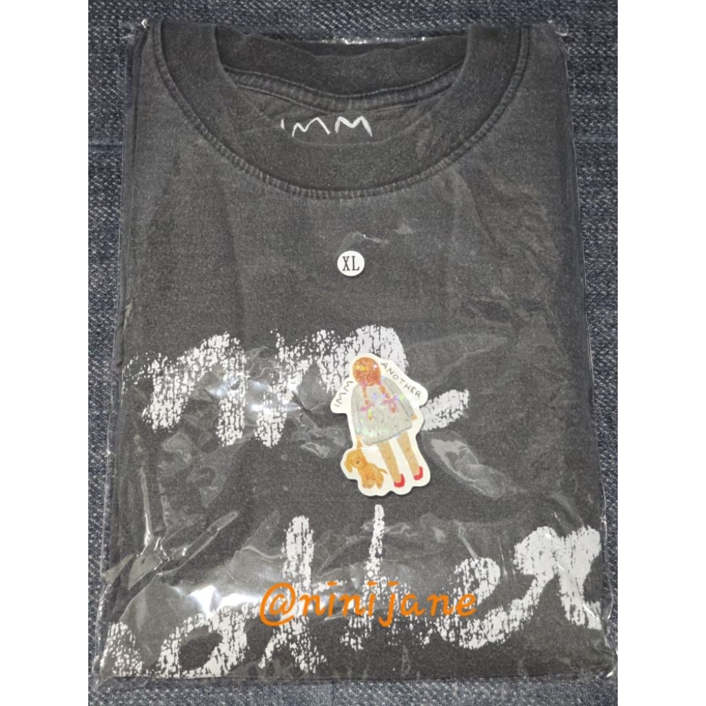 IMM ANOTHER Logo T-shirt Faded White Edition (Acid wash) size XL