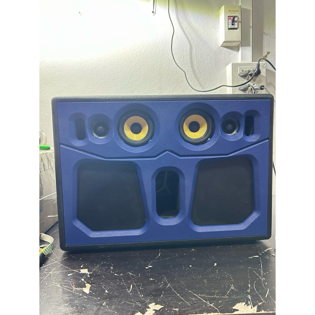 ตู้แบนพาส4.5นิ้วคู่“