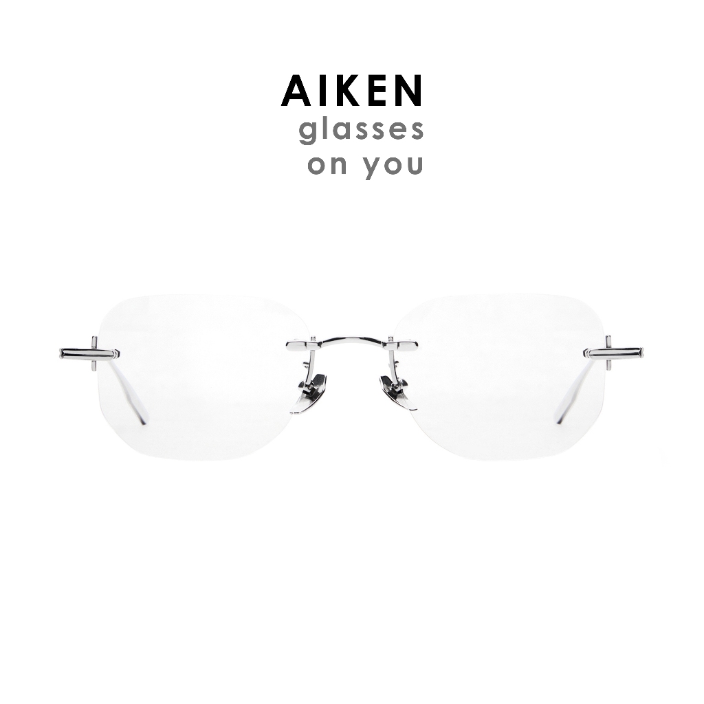 GLASSES ON YOU - AIKEN แว่นไร้กรอบ [ตัดเลนส์ พร้อมส่วนลดทักแชท]