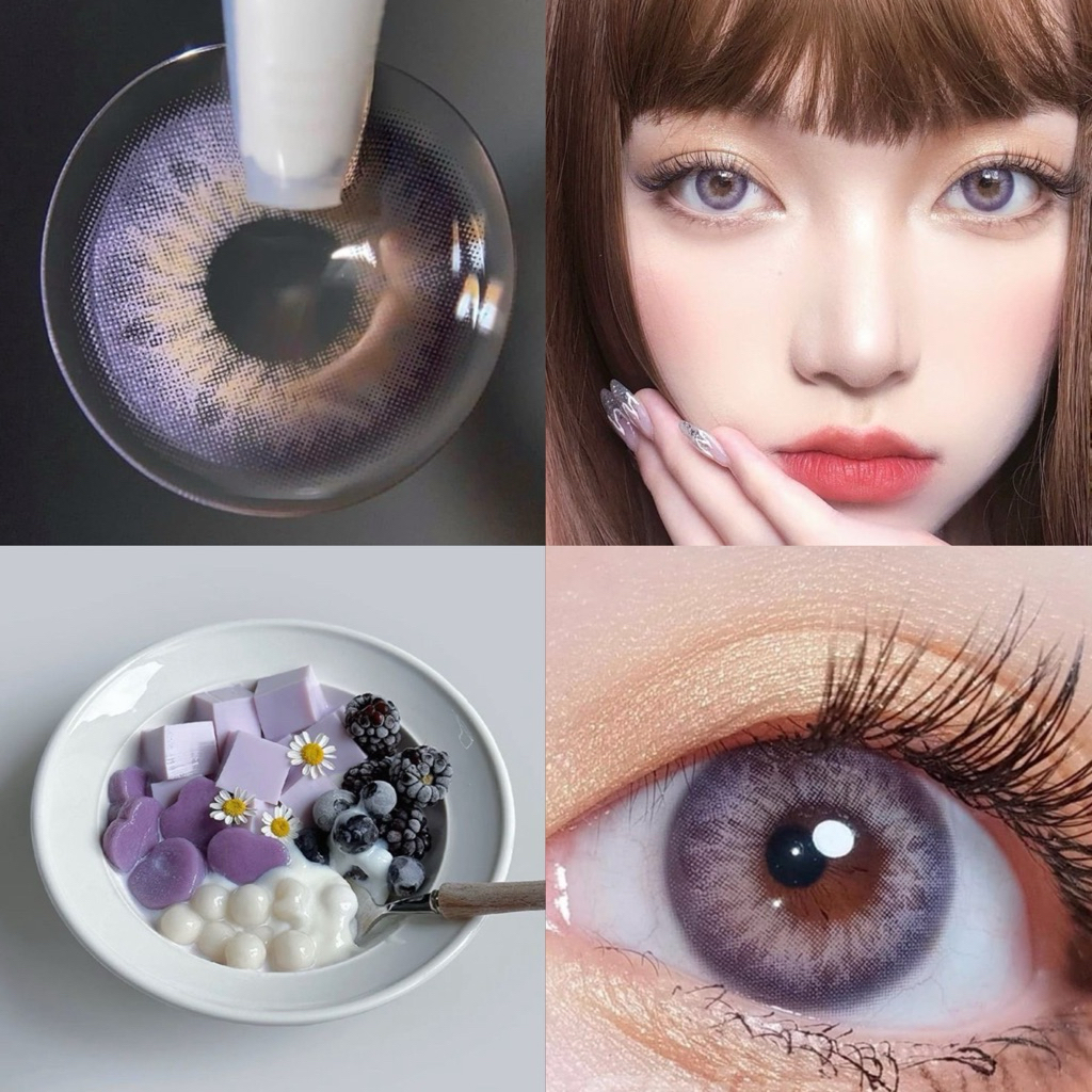 คอนแทคเลนส์รายปี รุ่นสีม่วง สายฝอ