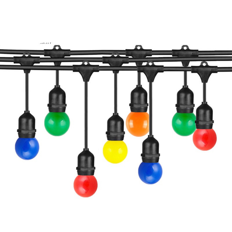 G45 หลอดไฟ 3W วัสดุพลาสติก ทนความร้อน กันน้ำIP65 ไม่แตกหักง่ายเมื่อหล่น ซอคเก็ต E27 สีต่างๆ - รูปที่ 2