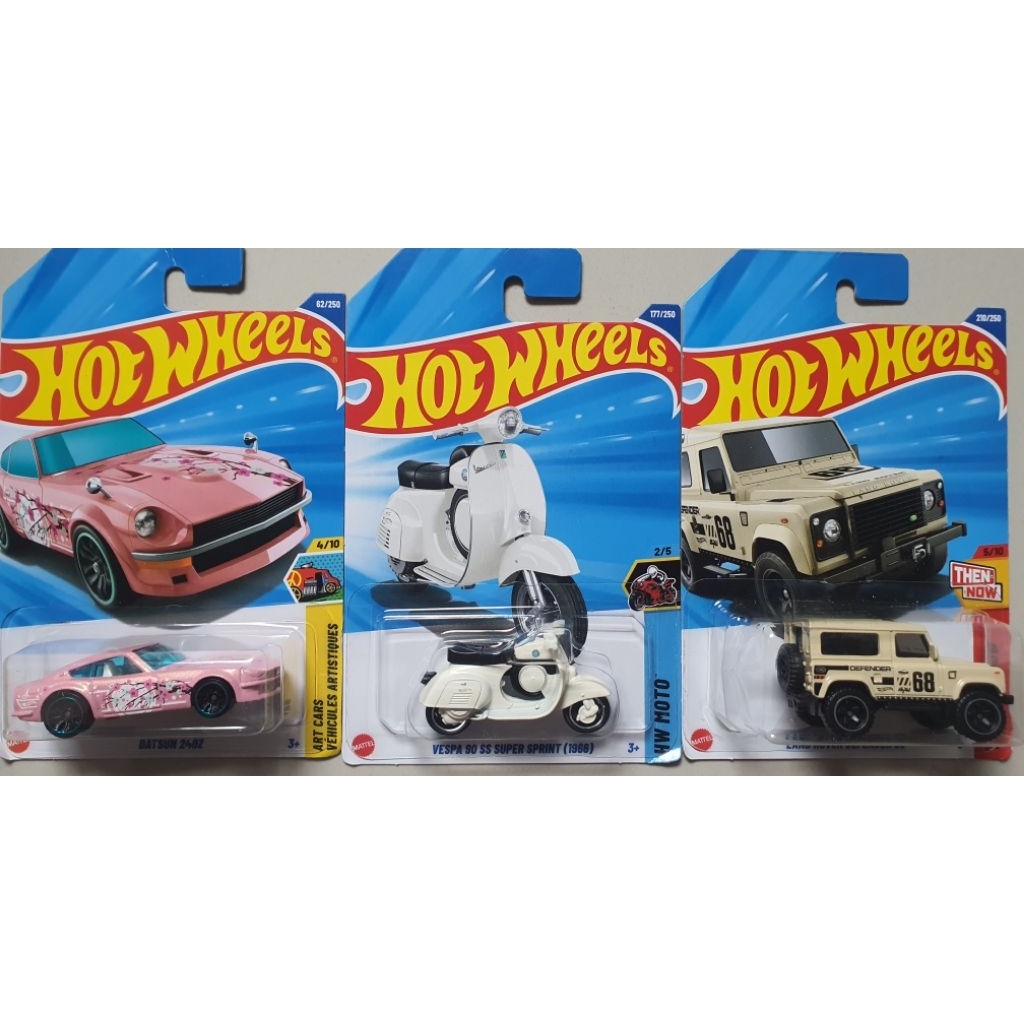 รถโมเดล Hotwheels Vespa Datsun Landrover  C4982