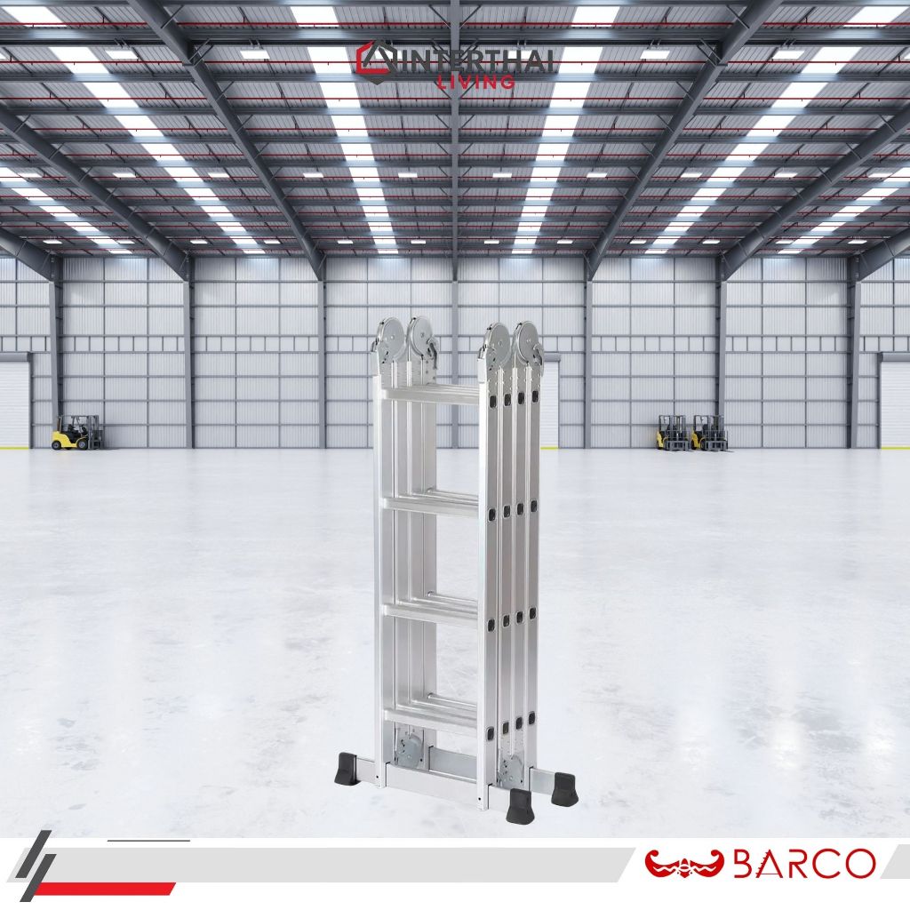 BARCO บันไดอเนกประสงค์อลูมิเนียม ข้อต่อใหญ่ (สีดำ)