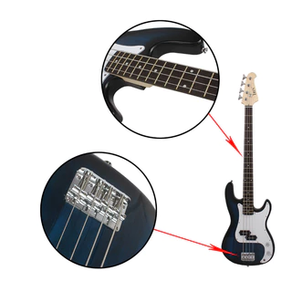 เบสไฟฟ้า 4 สาย KAWES Electric Bass EB-22 เหมาะสำหรับผู้เริ่มต้น พร้อมลำโพง
