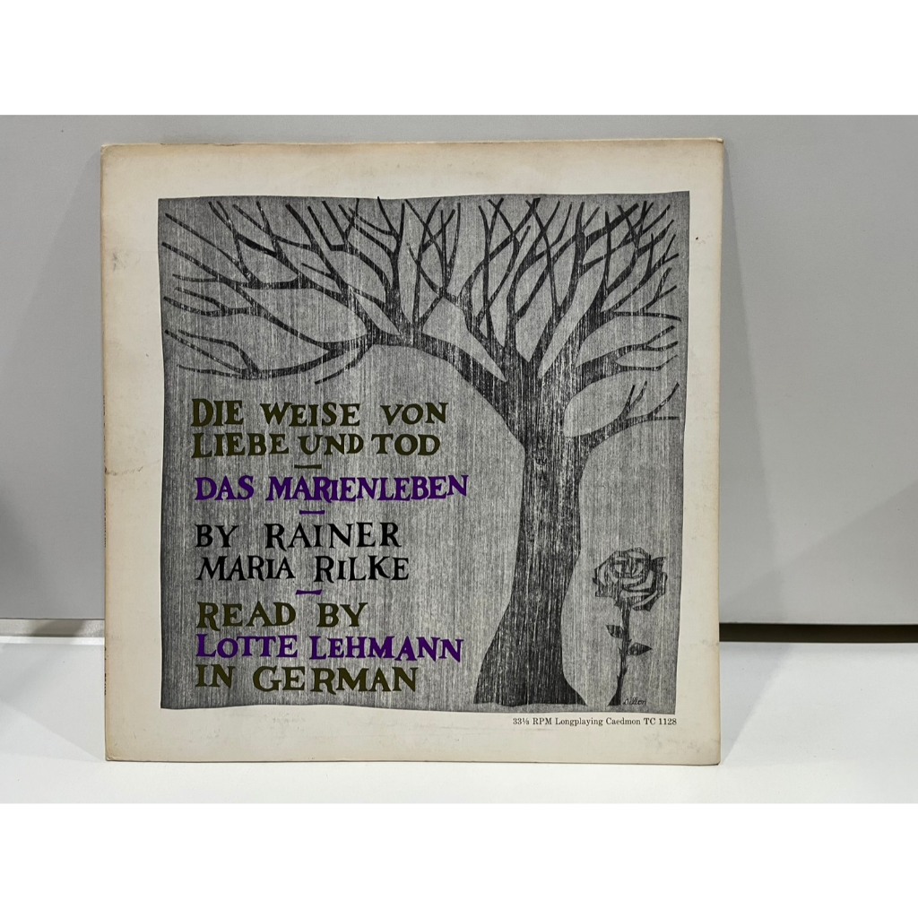 1LP Vinyl Records แผ่นเสียงไวนิล  DAS MARIENLEBEN READ BY LOTTE LEHMANN IN GERMAN  (E6A41)
