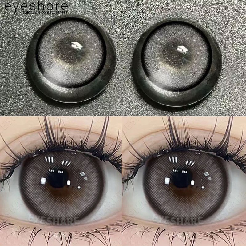 {COD}-Eyeshare Diamond Gray คอนแทคเลนส์ 1คู่14.5มม.คอนแทคเลนส์สีตาขนาดใหญ่1คู่ใช้ได้นานหนึ่งปีจัดส่งฟรี