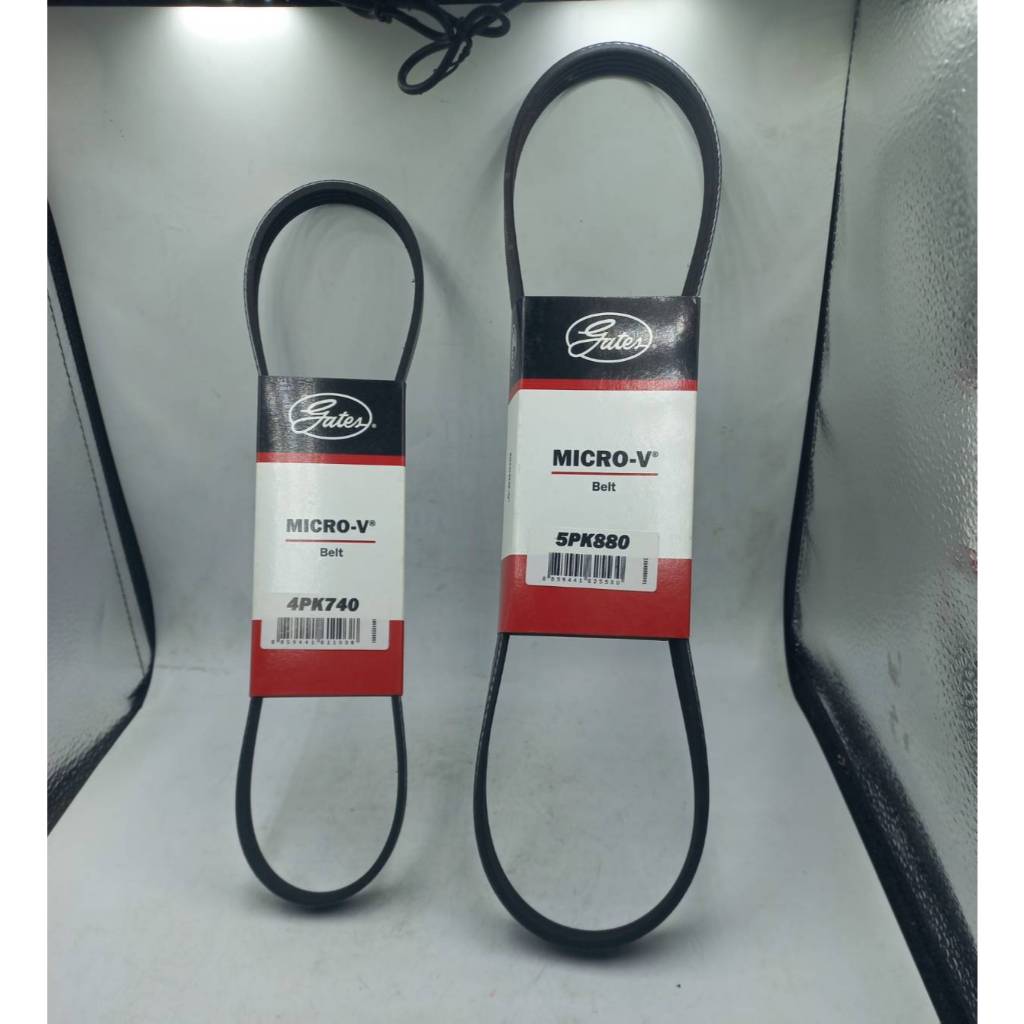 สายพาน GATES สายพานสำหรับรถ SUZUKI SWIFT ปี 2018 – 2024 / สายพานแอร์ 4PK-740 / สายพานไดชาร์จ 5PK-880