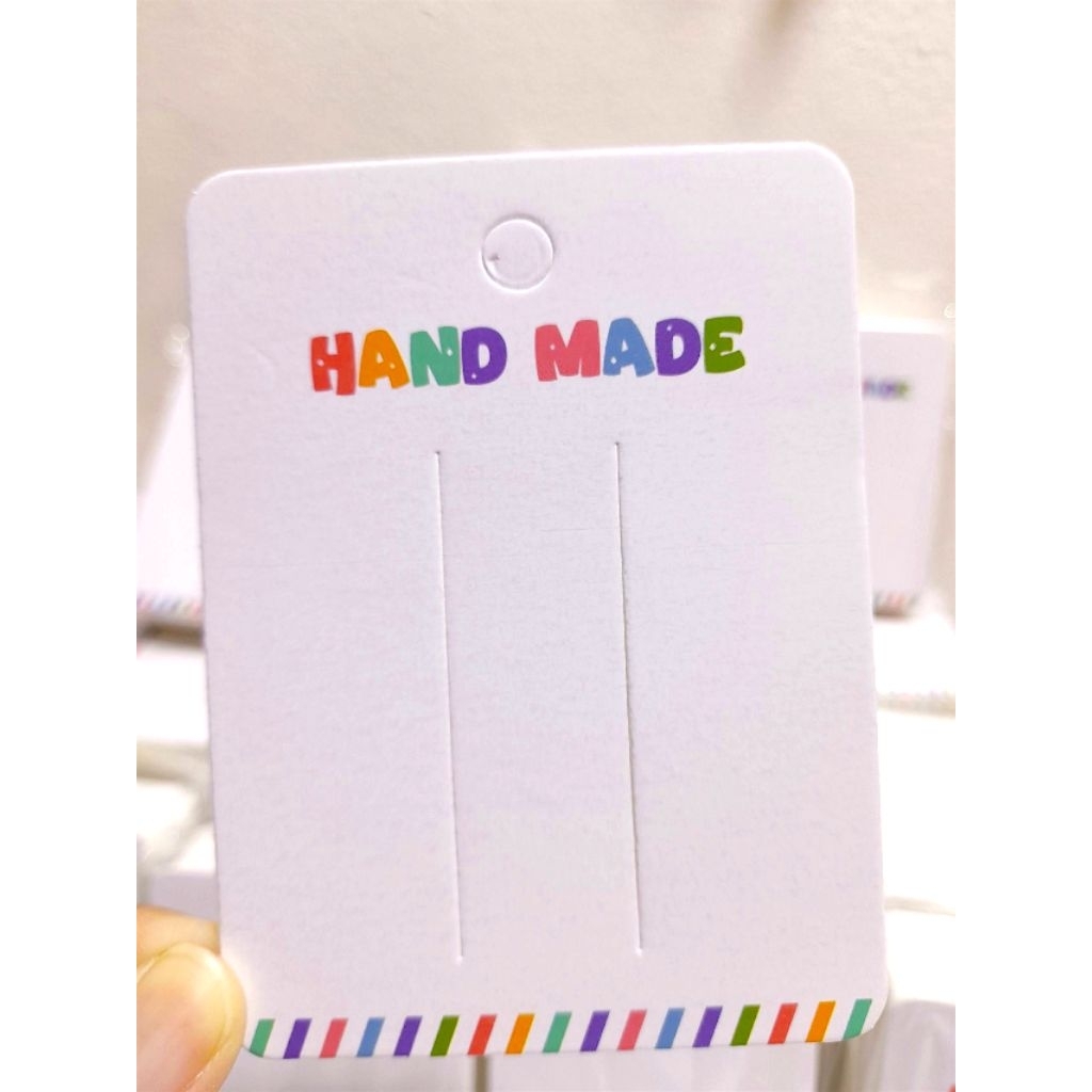 แป้นติดกิ๊บ แผงกิ๊บ handmade ขนาด 7.5×10 ซม. แพค 50 ใบ(กระดาษแบบด้านไม่เคลือบเงา) ราคาพิเศษ ❗️