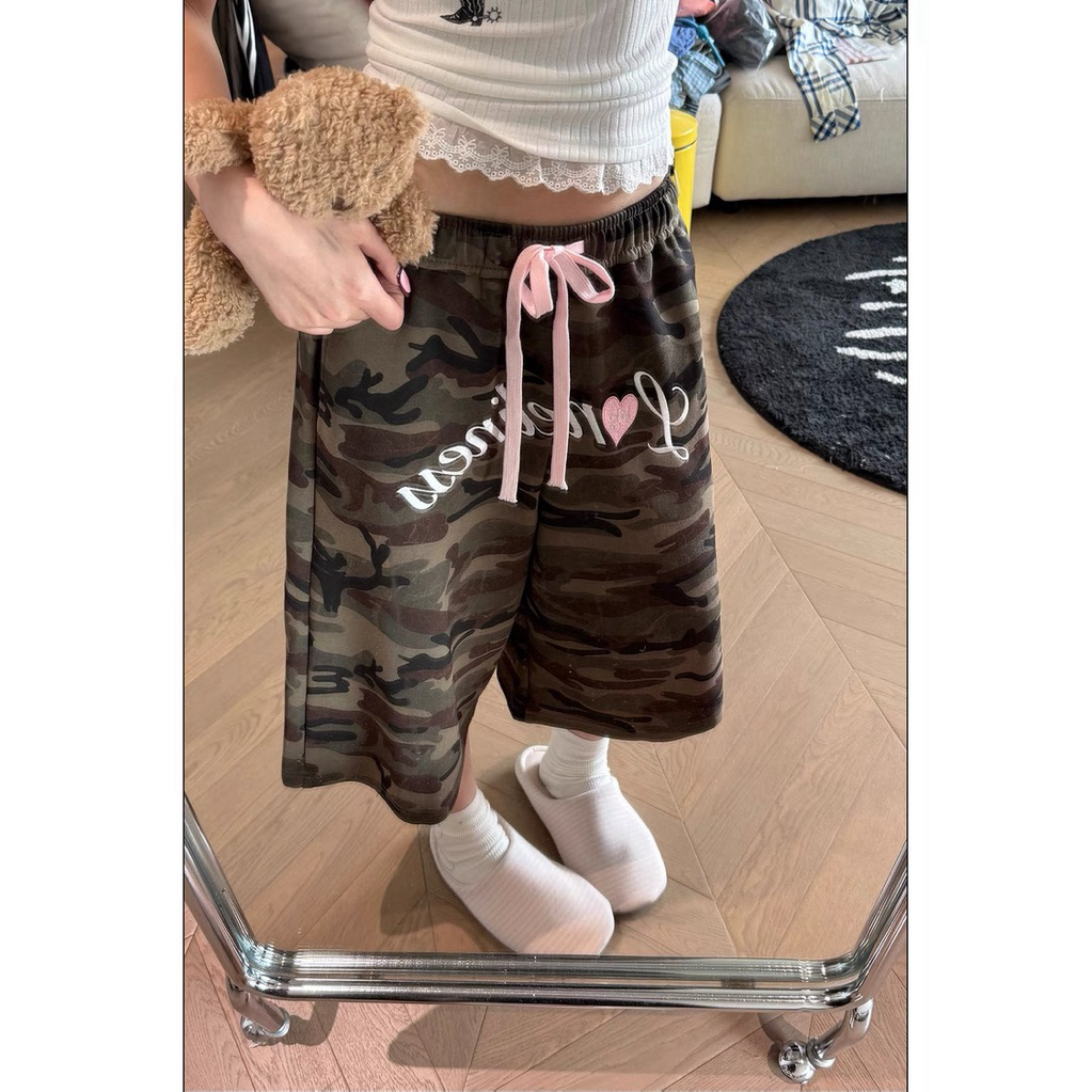 (สินค้าพรีออเดอร์📦) CGGA love letter camouflage กางเกงลายทหาร