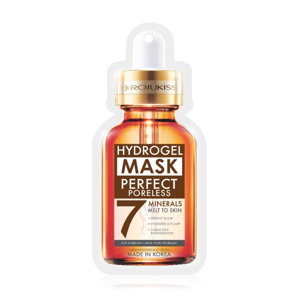 (12ชิ้น/กล่อง) Rojukiss Perfect Poreless Hydrogel Mineral Mask7 โรจูคิส เพอร์เฟค พอร์เลส มาส์ก[5340]