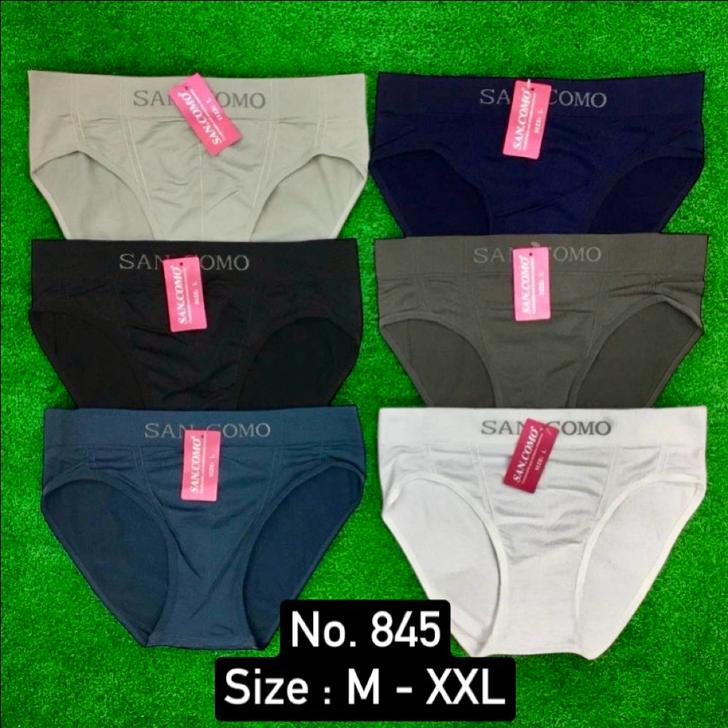 SAN COMO No.845 (12 ตัว) กางเกงในชาย มีทุกไซส์ ของแท้ 100%