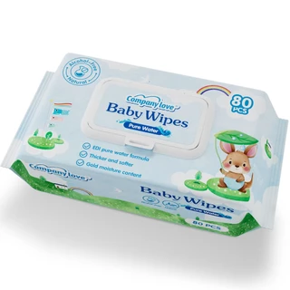 【ราคาขายส่ง】Company Love ทิชชู่เปียก 80แผ่น/ซอง Baby wipes กระดาษทิชชู่เปียก ถูกที่สุด ทิชชู่ เปียก ราคาประหยัด แพ็คใหญ่