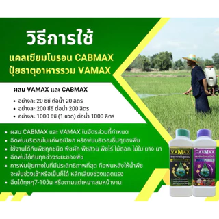 VAMAX ปุ๋ยธาตุอาหารรวม 7 ชนิด เสริมอะมิโน (ซื้อ1 แถม1) (V2)