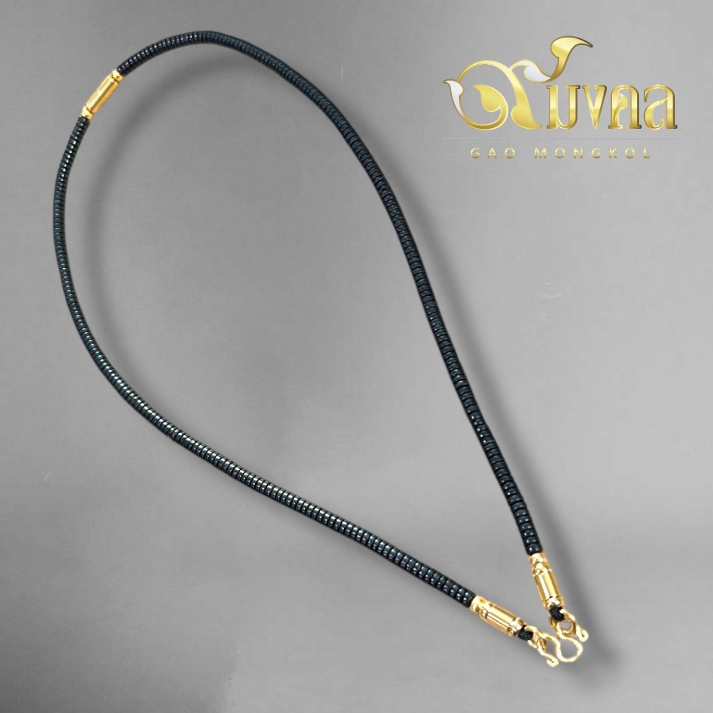 สร้อยกะลา"ตะขอทองเลเซอร์24K"(PVD) ไม่ลอกไม่ดำ ความยาวเลือกได้