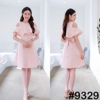 VG9329 ระบายอก น่ารักเรียบร้อย ใส่ได้หลายโอกาส ชุดทำงาน ชุดออกงาน เดรสแฟชั่น เดรสน่ารัก [LUXURY707]